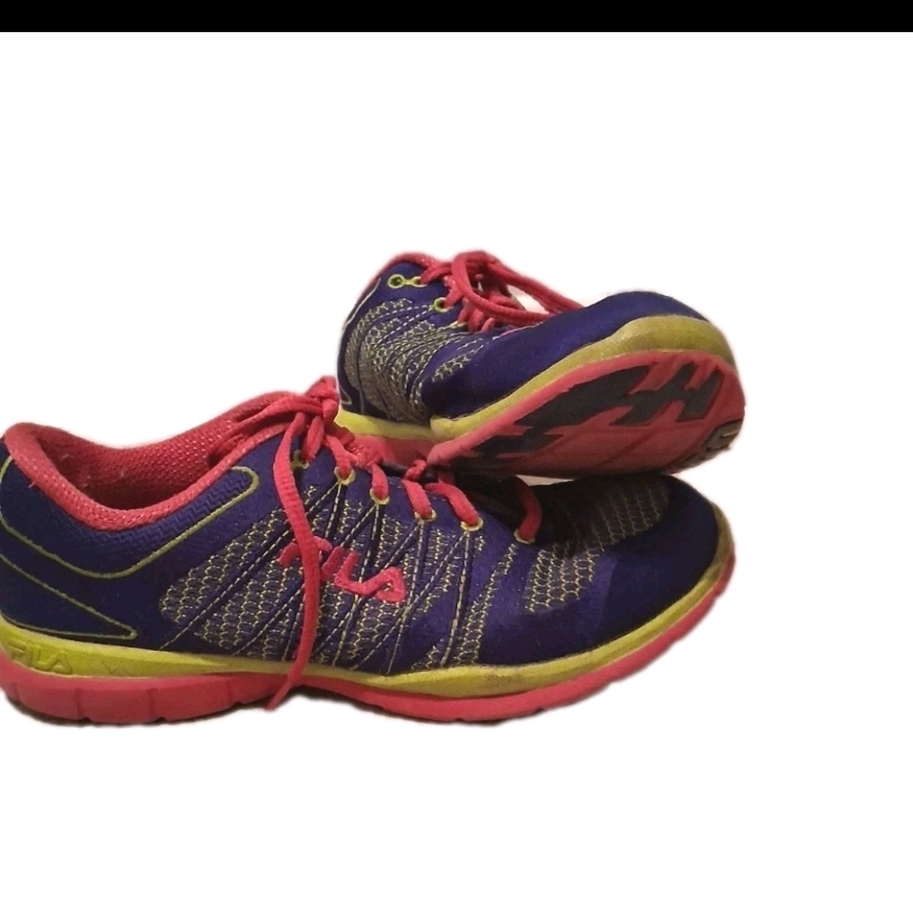 Fila Women's Purple and Pink Athletic Shoes